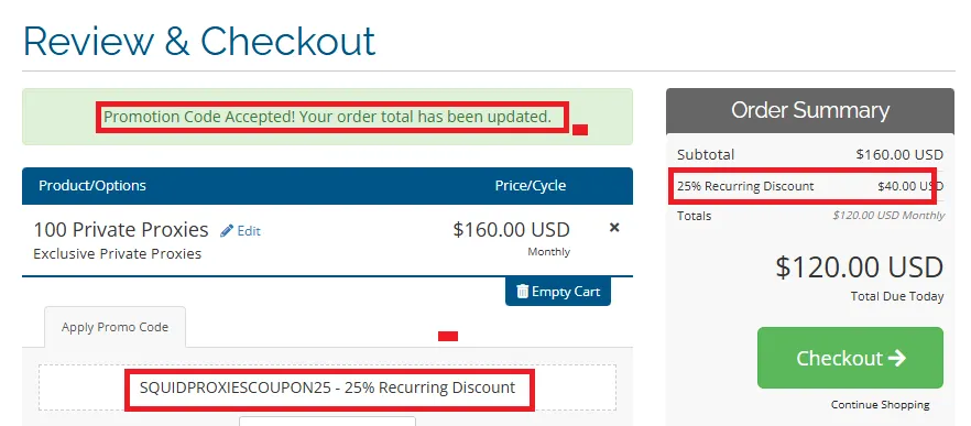 Squidproxies 25% off coupon code